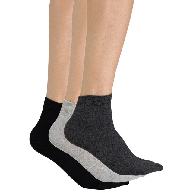 Men Antibacterial Super Soft Ankle Length Socks with Breathable Moisture Wicking Comfort for Everyday Use - Pack of 3